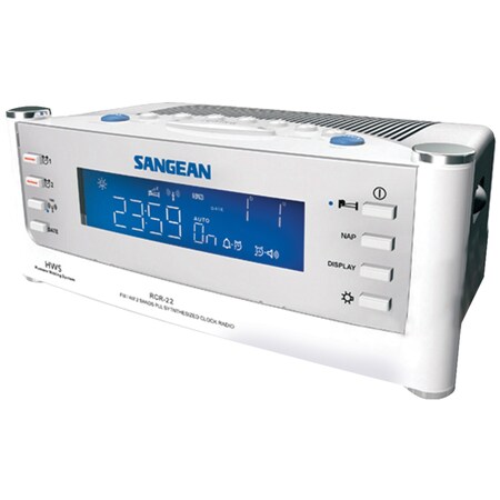 SANGEAN AM/FM Atomic Clock Radio with LCD Display RCR22